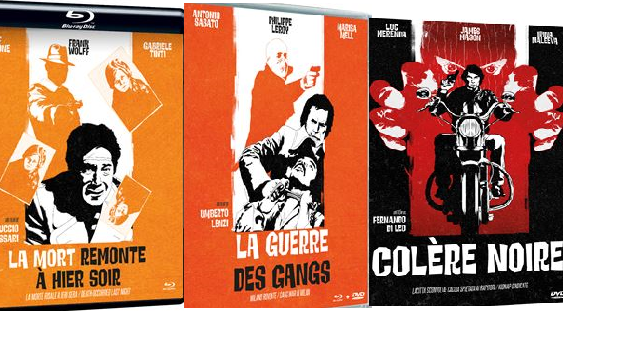 La mort remonte à hier soir/La guerre des gangs/ Colère noire : 3 poliziottesci consacrés aux années de plomb par Elephant Films.