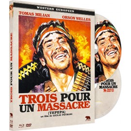 Trois pour un massacre. Combo DVD/Blu-Ray en version restaurée 2K chez Artus Films.
