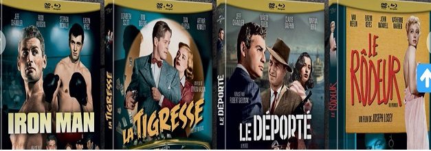 Le déporté/ Le rôdeur/ Iron Man/ La tigresse, en Combo Blu-Ray/ DVD en version restaurée chez Elephant Films